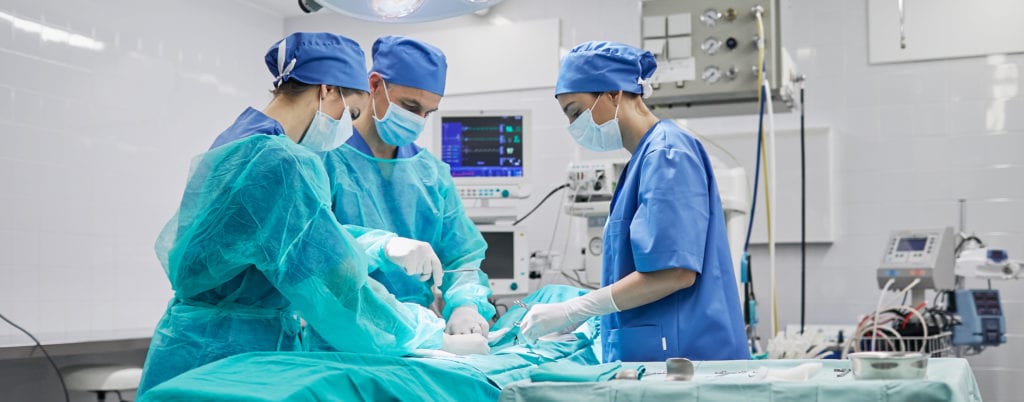 Team of Surgeons Operating at a Hospital in Nashville