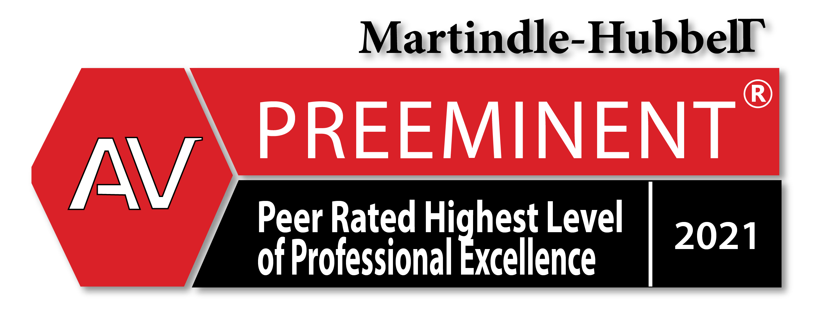 Matindale - Hubbel AV Preeminent Peer Rated for Highest Level of Professional Excellence 2018